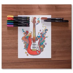 Sharpie Art Pen Fine 0.4 millimeter Stick Porous Point Pen - Assorted Ink/Barrel Colors (1-Set)