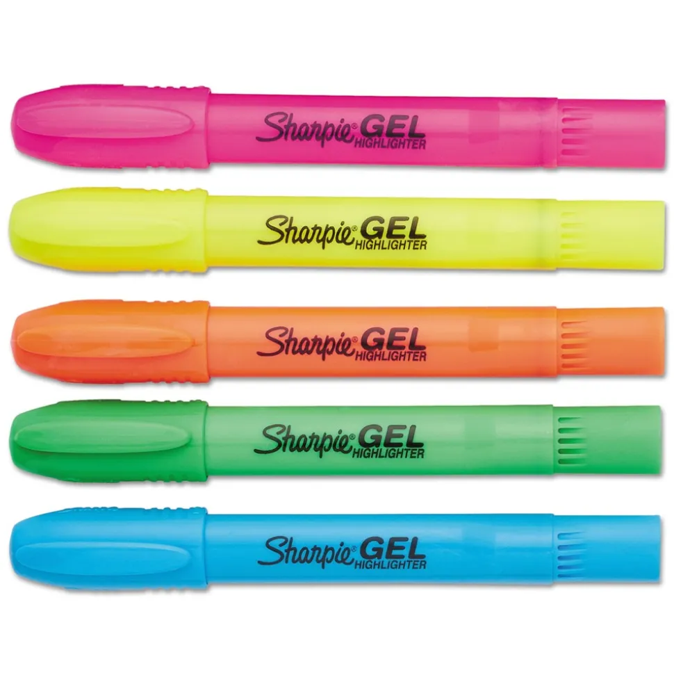 Sharpie Bullet Tip Gel Highlighters - Assorted Ink/Barrel Colors (1-Set)