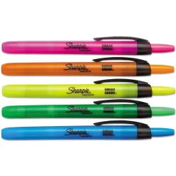 Sharpie Chisel Tip Retractable Highlighters - Assorted Ink/Barrel Colors (1-Set)