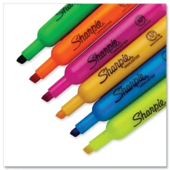 Sharpie Chisel Tip Tank Style Highlighters - Assorted Ink Colors/Assorted Barrel Colors (12/Pack)