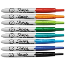 Sharpie Extra-Fine Needle Tip Retractable Permanent Marker - Assorted Colors (1-Set)