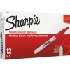 Sharpie Fine Bullet Tip Retractable Permanent Marker - Red (1-Dozen)