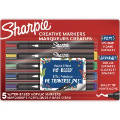 Sharpie Medium Bullet Tip Creative Markers - Assorted Colors (5/Pack)