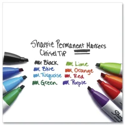 Sharpie Medium Chisel Tip Permanent Marker - Black (1-Dozen)