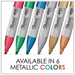 Sharpie Medium Chisel Tip Metallic Permanent Marker - Assorted (6/Pack)
