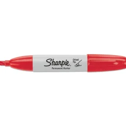 Sharpie Medium Chisel Tip Permanent Marker - Red (1-Dozen)