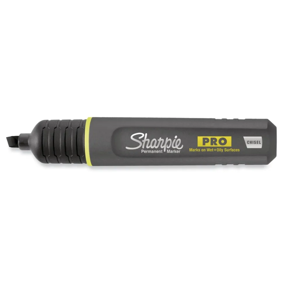 Sharpie Pro Broad Chisel Tip Permanent Marker - Black (1-Dozen)