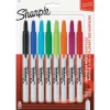 Sharpie Retractable Permanent Marker - Assorted Colors/Fine Bullet Tip (8/Set)