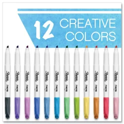 Sharpie S-Note Chisel Tip Creative Markers - Assorted Ink/Barrel Colors (12/Pack)