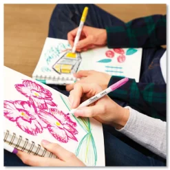 Sharpie S-Note Chisel Tip Creative Markers - Assorted Ink/Barrel Colors (12/Pack)