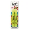 Sharpie Tank-Style Chisel Tip Highlighters - Fluorescent Yellow Ink/Yellow Barrel (2/Pack)