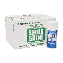 Sheila Shine 10 oz. Low VOC Stainless Steel Cleaner and Polish Spray Can (12/Carton)