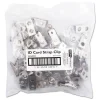 SICURIX 0.38 in. x 2.75 in. ID Strap Clips - Clear (25/Pack)
