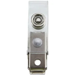 SICURIX 0.38 in. x 2.75 in. ID Strap Clips - Clear (25/Pack)