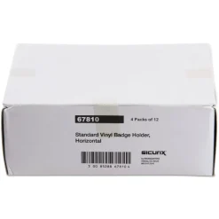 SICURIX SICURIX 2.13 in. x 3.38 in. Horizontal Badge Holder - Clear (12/Pack)