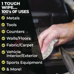 Simple Green 3810000613351 10 in. x 11 3/4 in. 1-Ply Safety Towels - Unscented (75/Canister, 6 Canisters/Carton)