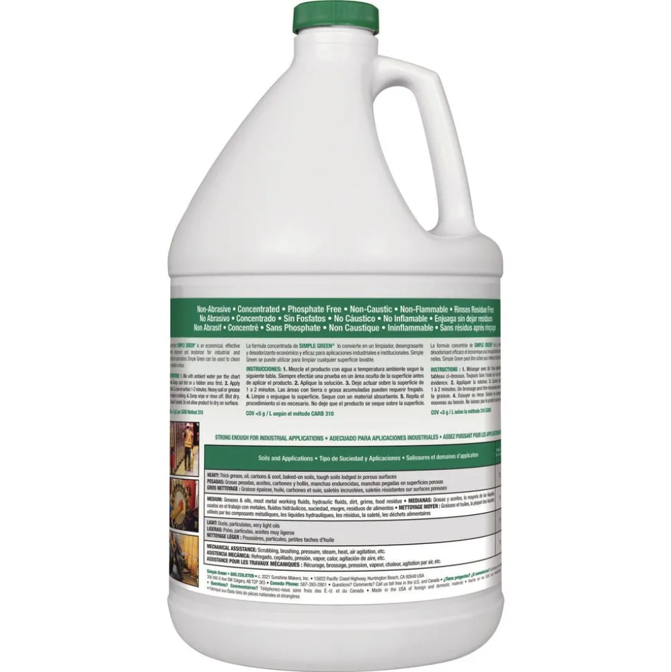 Simple Green 1 gal. Bottle Concentrated Industrial Cleaner and Degreaser (6/Carton)