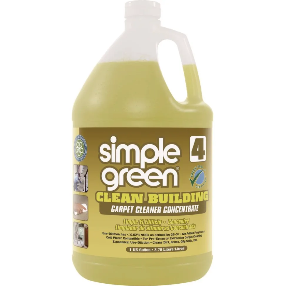 Simple Green 1 Gallon Bottle Unscented Clean Building Carpet Cleaner Concentrate