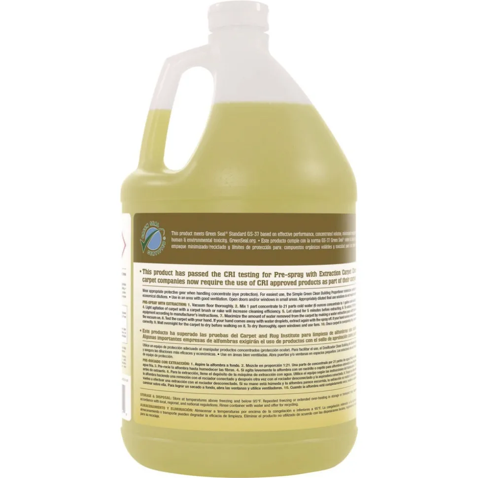 Simple Green 1 Gallon Bottle Unscented Clean Building Carpet Cleaner Concentrate