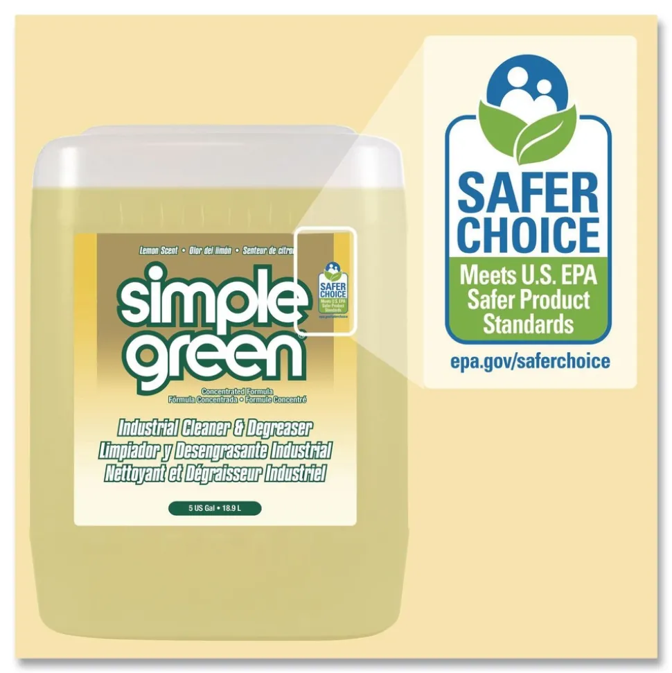 Simple Green 5 Gallon Industrial Cleaner and Degreaser - Lemon Scent