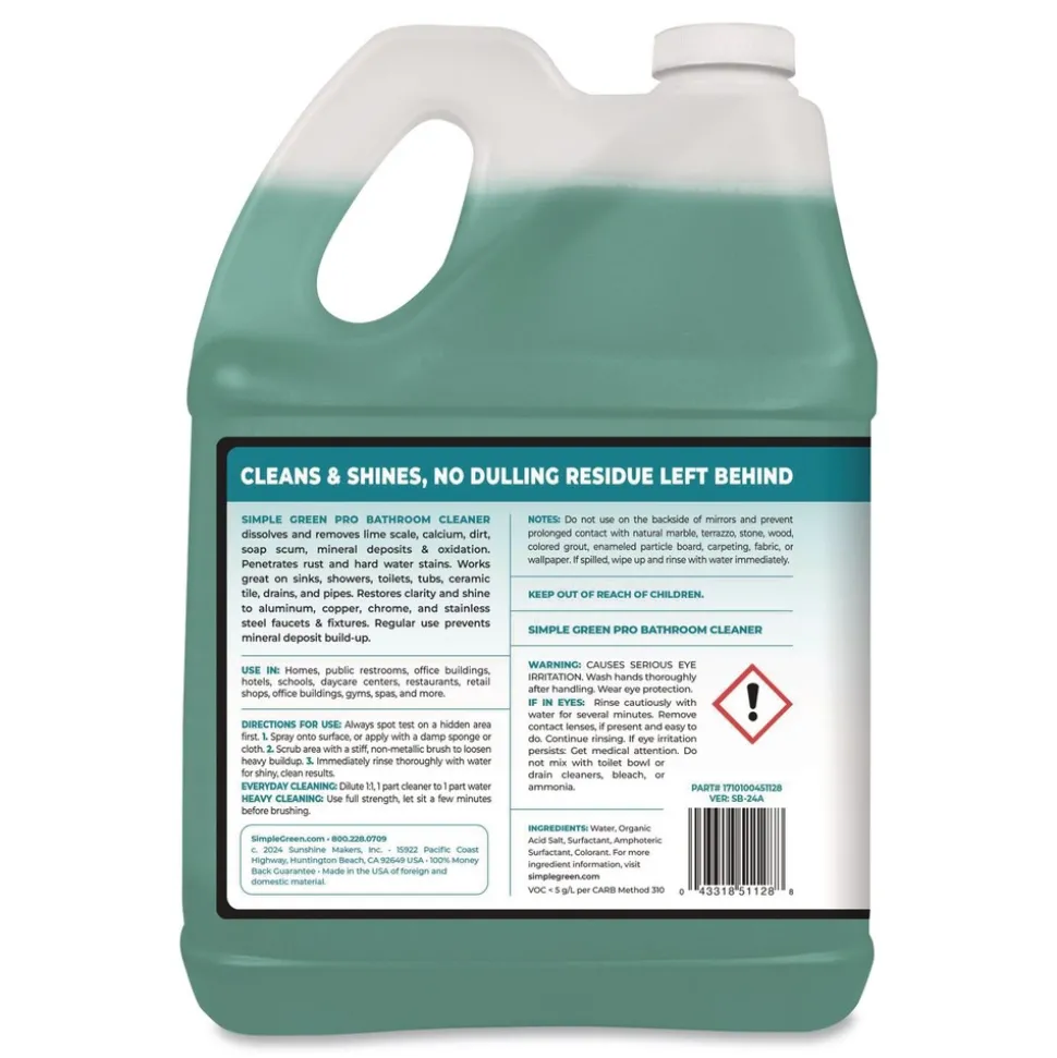 Simple Green 1 Gallon Pro Bathroom Cleaner (4/Carton)