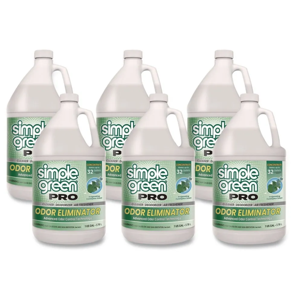 Simple Green 1 Gallon Pro Odor Eliminator - Eucalyptus Scent (6/Carton)