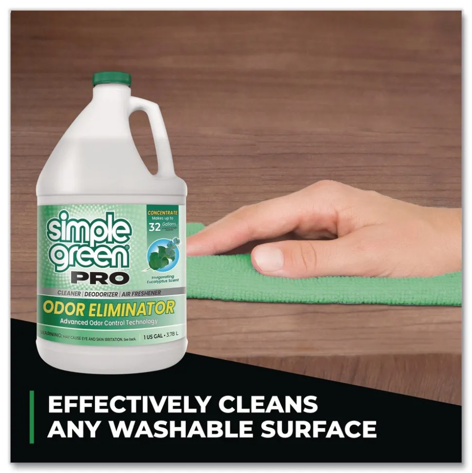 Simple Green 1 Gallon Pro Odor Eliminator - Eucalyptus Scent (6/Carton)