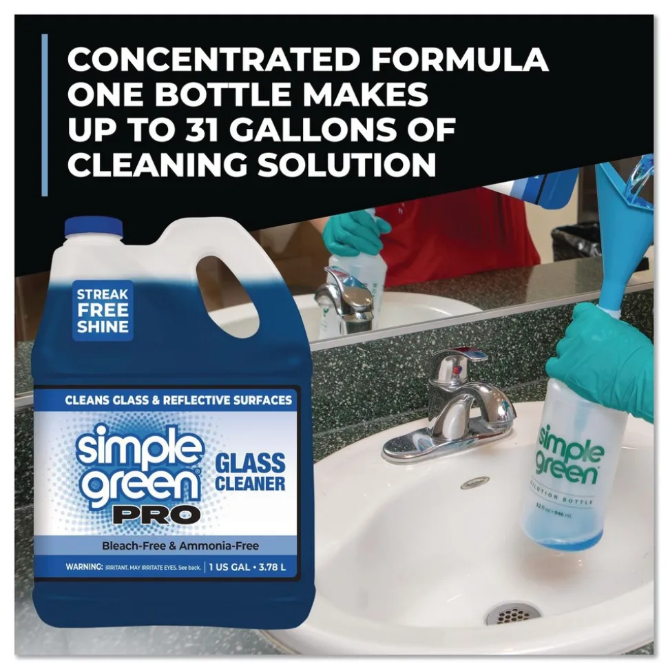 Simple Green 1 Gallon Pro Glass Cleaner (4/Carton)