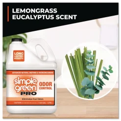 Simple Green 1 Gallon Pro Odor Control - Lemongrass Eucalyptus (4/Carton)