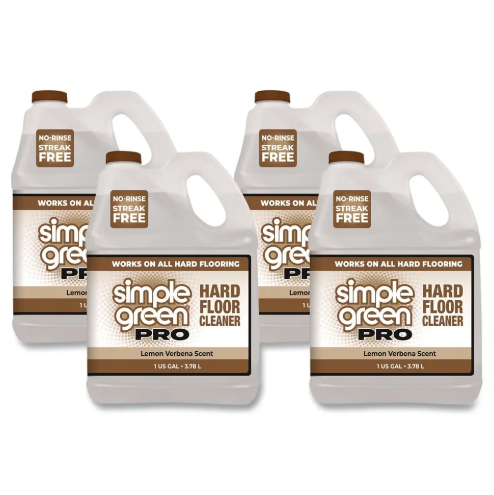 Simple Green 1 Gallon Pro Hard Floor Cleaner - Lemon Verbena (4/Carton)