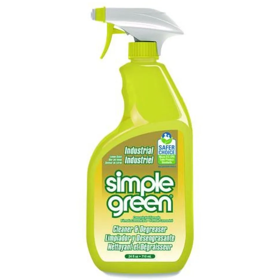 Simple Green 24 oz. Industrial Cleaner and Degreaser Concentrate Spray - Lemon Scent (12/Carton)