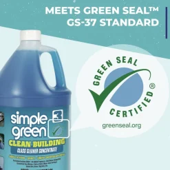 Simple Green Clean Building 1-Gallon Glass Cleaner Concentrate - Unscented (2/Carton)