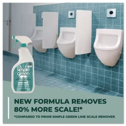 Simple Green Lime Calcium Surface Residue Remover, 32 oz Spray Bottle, 12/Carton