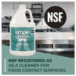 Simple Green Lime Calcium Surface Residue Remover, 1 gal Bottle, 6/Carton