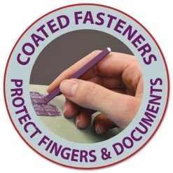 Smead 2 in. Expansion 2 Divider Legal Size 6 SafeSHIELD Fasteners End Tab Pressboard Classification Folders - Gray-Green (10/Box)