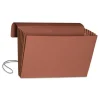 Smead 5.25 in. Expansion 1 Section Expanding Wallet With Elastic Cord - Redrope/Legal Size (10/Box)