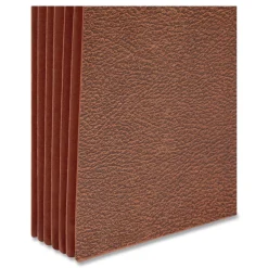 Smead 5.25 in. Expansion 6 Section Legal Size Classic Expanding Partition Wallet with Tear Resistant Gusset and Elastic Cord - Redrope (10/Box)