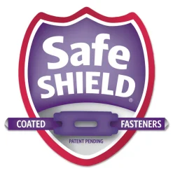 Smead 2 in. Expansion Colored Pressboard Folders with 2 SafeSHIELD Fasteners - Letter Size/Bright Red (25/Box)