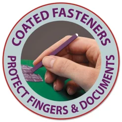 Smead 2 in. Expansion Colored Pressboard Folders with 2 SafeSHIELD Coated Fasteners - Letter Size/Green (25/Box)