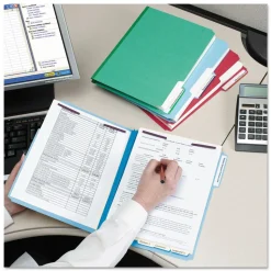 Smead 2 in. Expansion Colored Pressboard Folders with 2 SafeSHIELD Coated Fasteners - Letter Size/Green (25/Box)