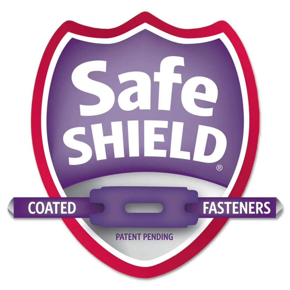 Smead 2 in. Expansion End Tab Pressboard Classification Folders with 6 SafeSHIELD Fasteners - Letter Size/Blue (10/Box)