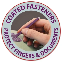 Smead 3 in. Expansion End Tab Pressboard Classification Folder with 8 SafeSHIELD Fasteners - Letter Size/Gray-Green (10/Box)