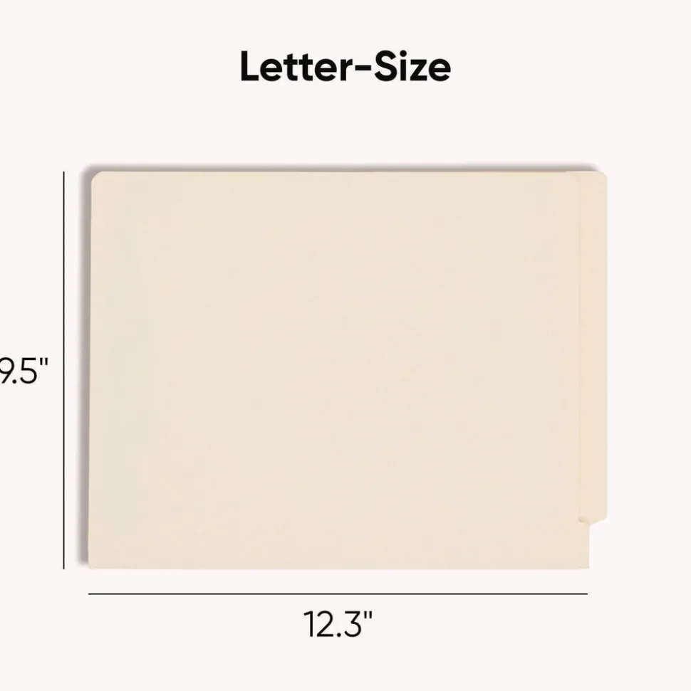 Smead 0.75 in. Expansion 4-Fastener Folder with Divider - Letter Size/Manila Exterior (50/Box)