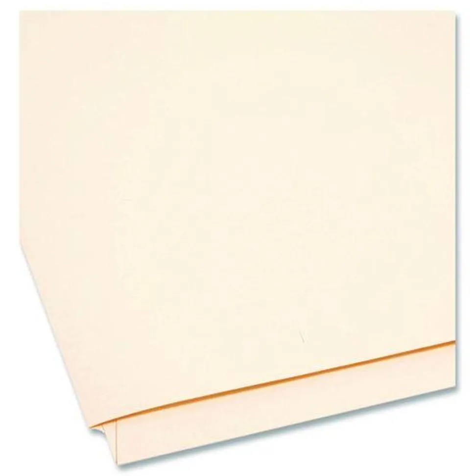 Smead 0.75 in. Expansion Heavyweight End Tab Fastener Folders - Manila/Letter Size (50/Box)