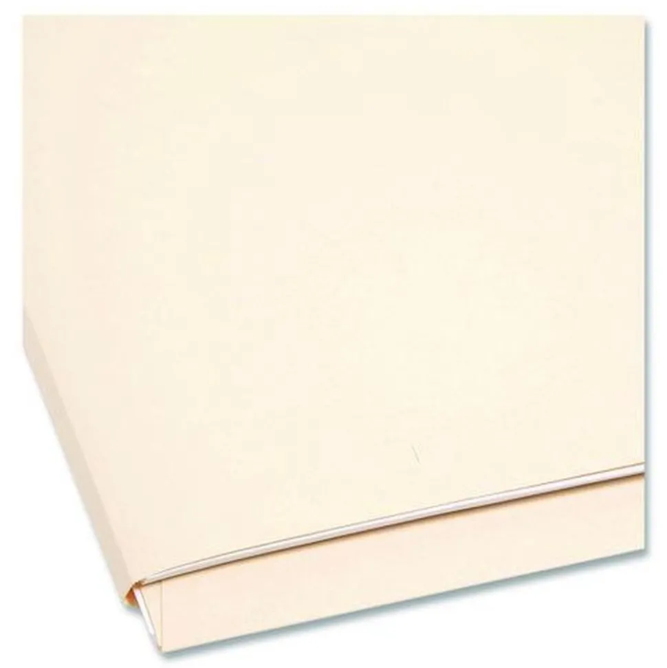 Smead 0.75 in. Expansion Heavyweight End Tab Fastener Folders - Manila/Letter Size (50/Box)