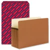 Smead 5.25 in. Expansion Legal Size Drop Front File Pockets - Redrope (50/Box)