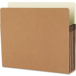 Smead 5.25 in. Expansion Legal Size Drop Front File Pockets - Redrope (50/Box)