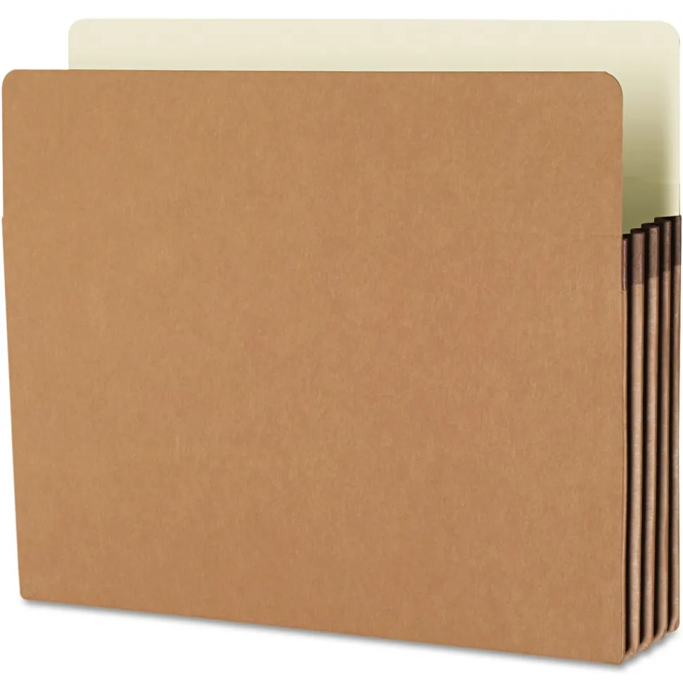 Smead 5.25 in. Expansion Legal Size Drop Front File Pockets - Redrope (50/Box)