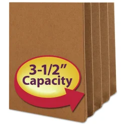 Smead 3.5 in. Expansion Legal Size Redrope Drop Front File Pockets with 2/5-Cut Guide Height Tabs (25/Box)