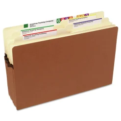 Smead 3.5 in. Expansion Legal Size Redrope Drop Front File Pockets (25/Box)